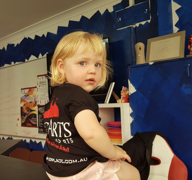 Toddler at Tiny Circus