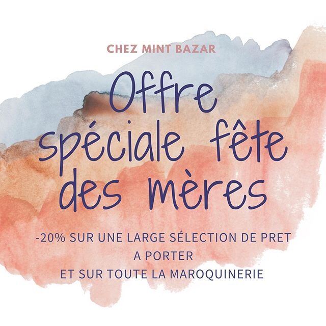 🚨 -20% sur une large s&eacute;lection de v&ecirc;tements et sur toute la maroquinerie! #fetedesmeres#ideecadeau#promo#plaisirdoffrir#sefaireplaisir#shopping#shoppingaddict#bordeauxshopping#boutiquebordeaux#ruedupassaintgeorges