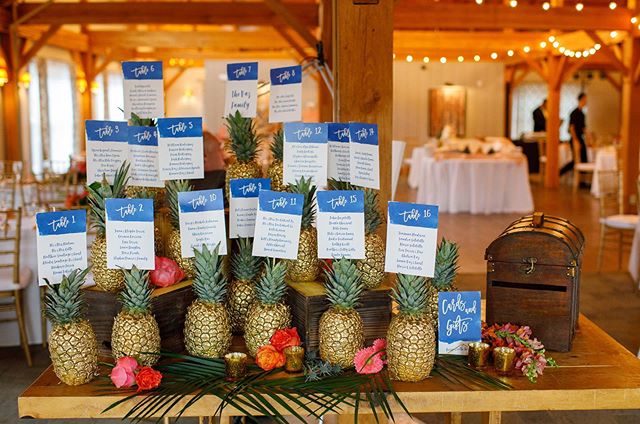 a unique and fun 🍍🍍🍍searing chart display for the most fun and colorful bride  #allthecolor 🌺🌴 📸 @brookeellenphotography