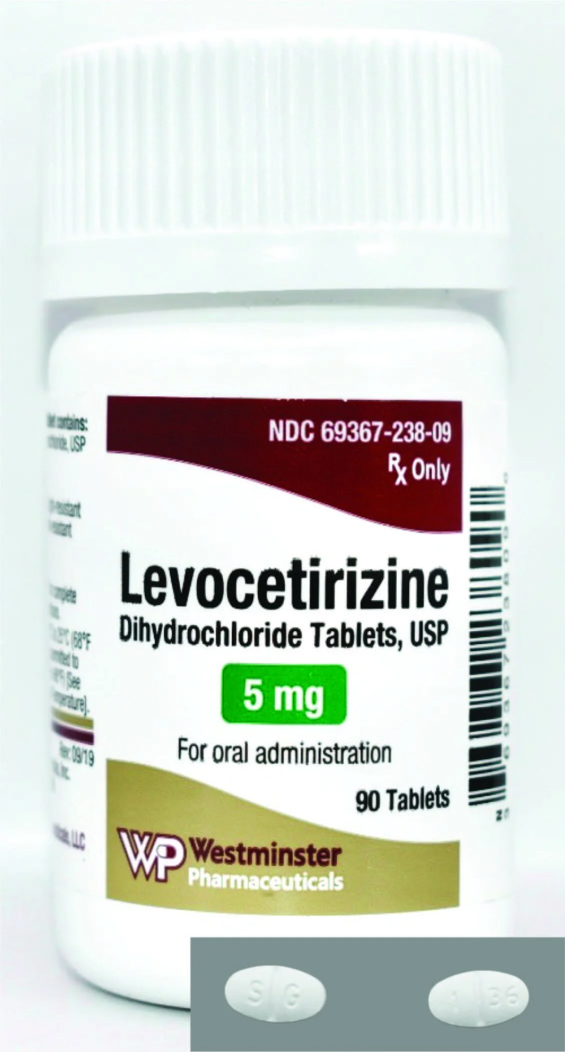 Levocetirizine Dihydrochloride Tablets, USP — Westminster Pharmaceuticals