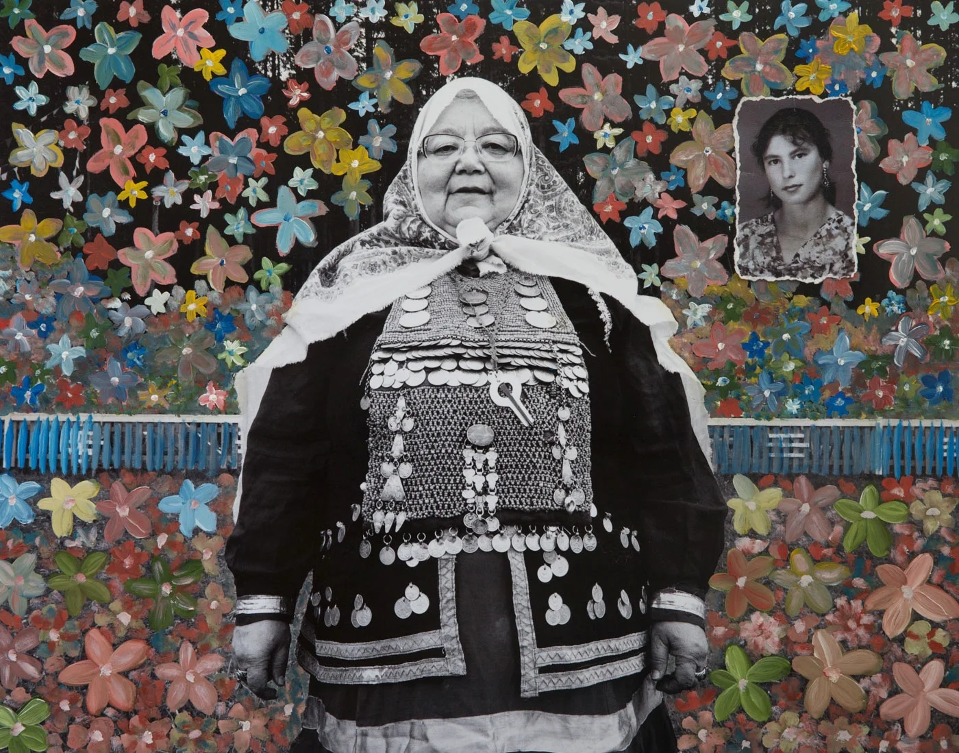  The artist created this piece in order to recuperate the memory of her mother and also to humanize her. How would her mother look like today? This piece reveals photography’s capacity to move between present and future, prefiguring a sense of loss, 