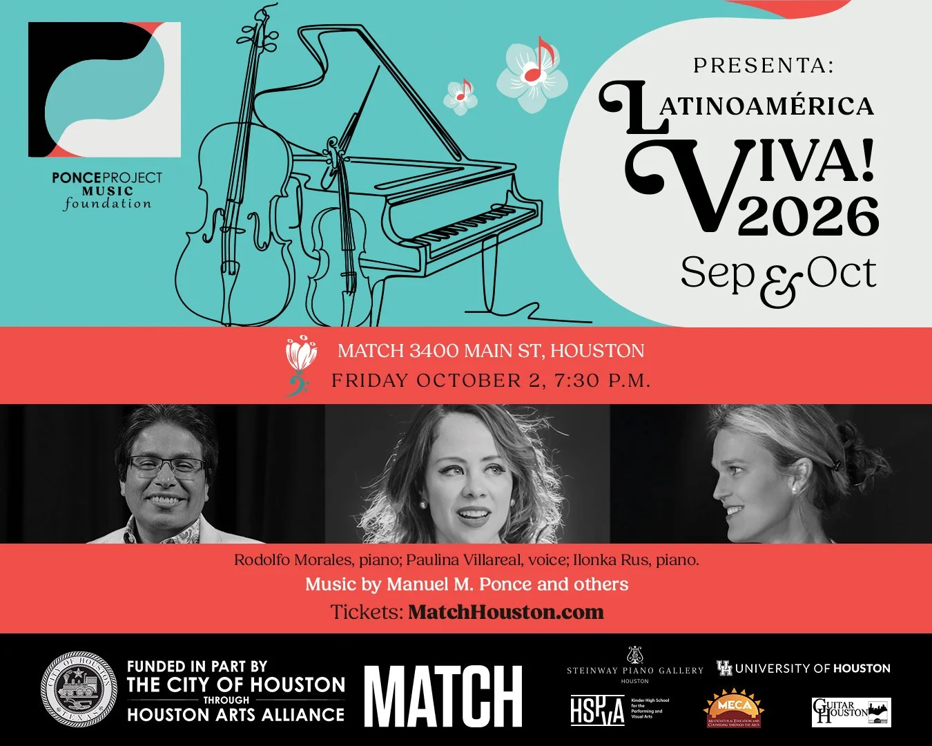 Paulina Villarreal Joins Ponce Project’s Latinoamérica Viva! 2026 as Guest Artist