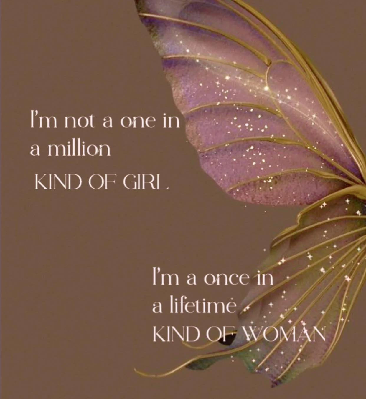 ✨ I&rsquo;m not a one in a million kind of girl&hellip; I&rsquo;m a once in a lifetime kind of woman. ✨

Own your unique magic. Stand tall, shine bright, and never settle for anything less than extraordinary. 💃💖

Tag a queen who&rsquo;s one of a ki