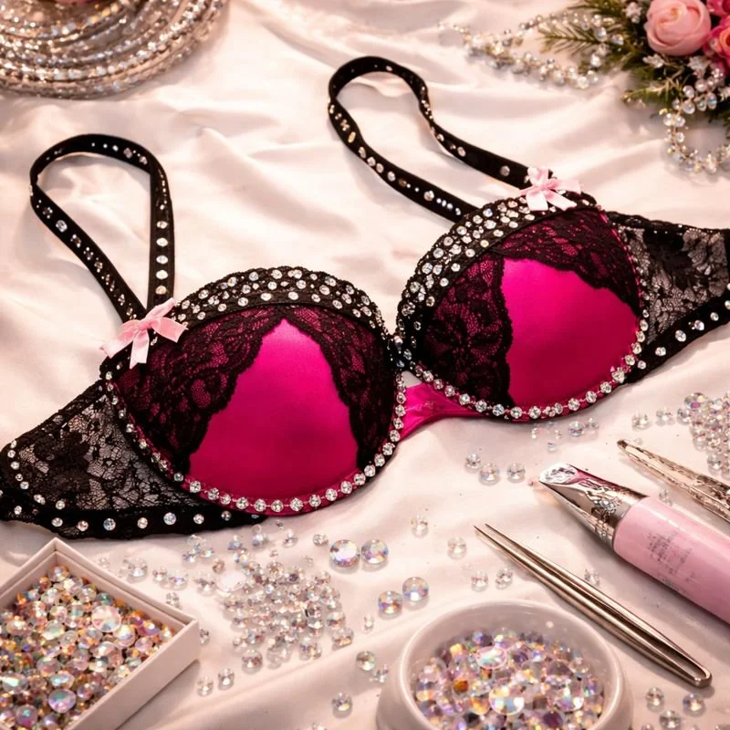DIY Burlesque - How To Make A Rhinestone Bra!