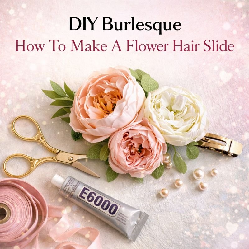 DIY Burlesque - How To Make A Flower Hair Slide! 