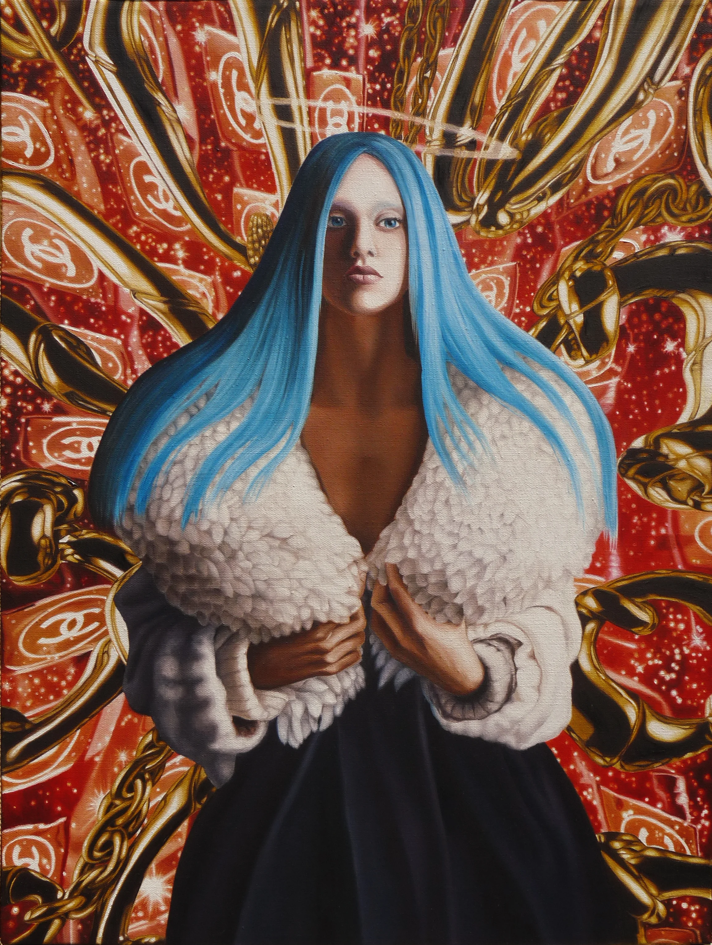 Lost Icon 3, 2007, oil on canvas by Doro Hofmann