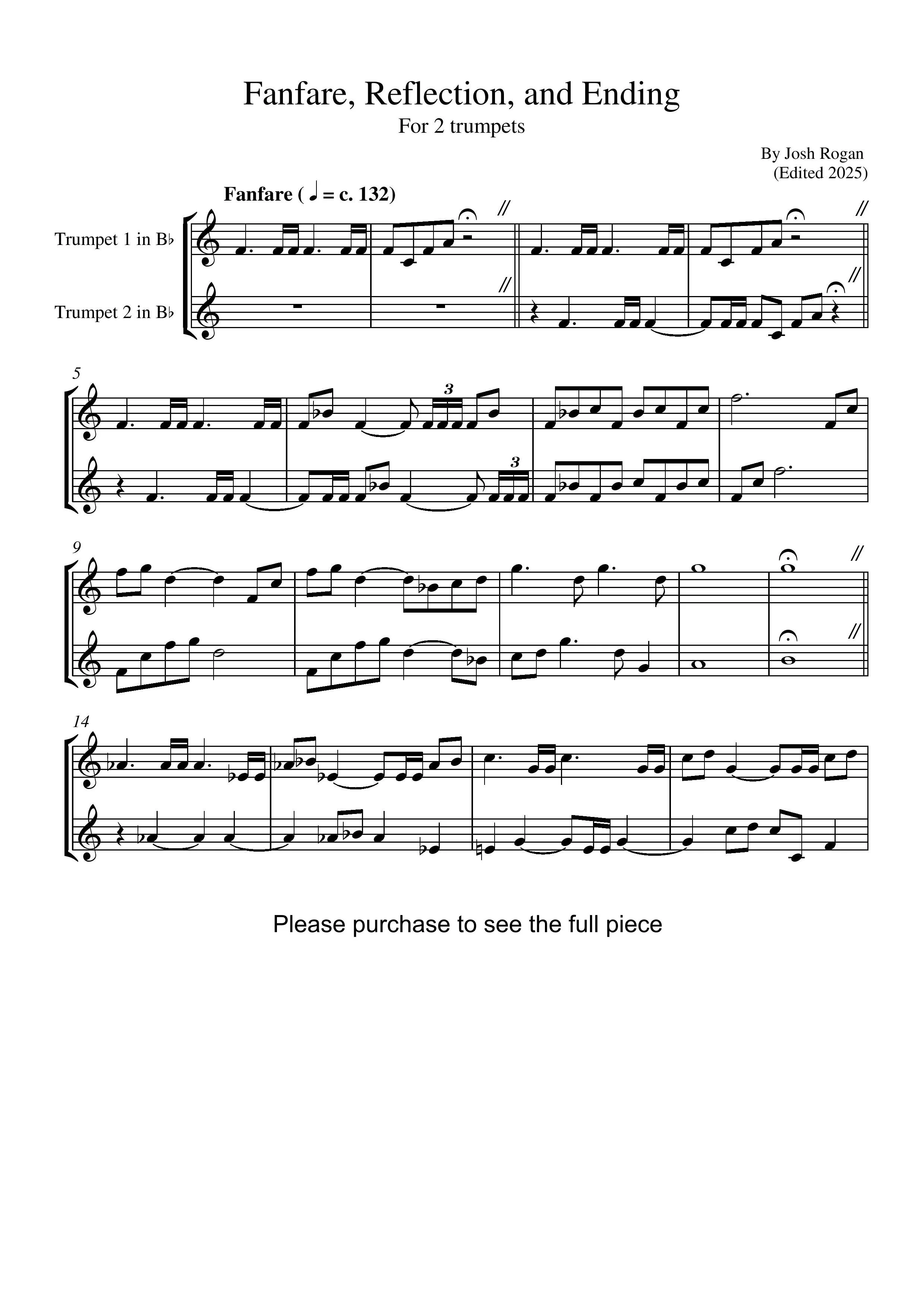 Fanfare, reflection and ending for 2 trumpets- score, pg. 1.jpg