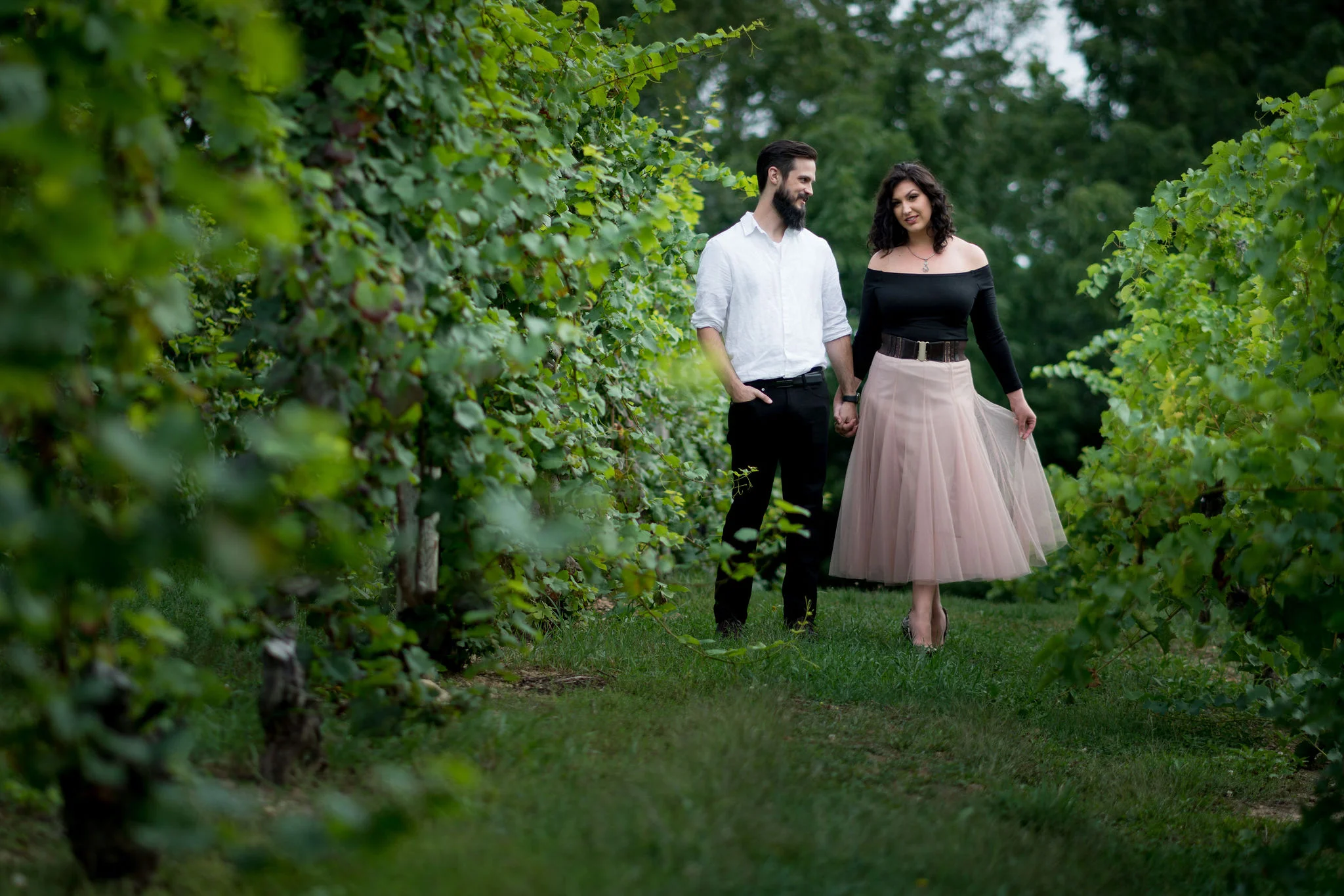 Tyler + Chael's Tabor Hill Winery Engagement Session_11.jpg
