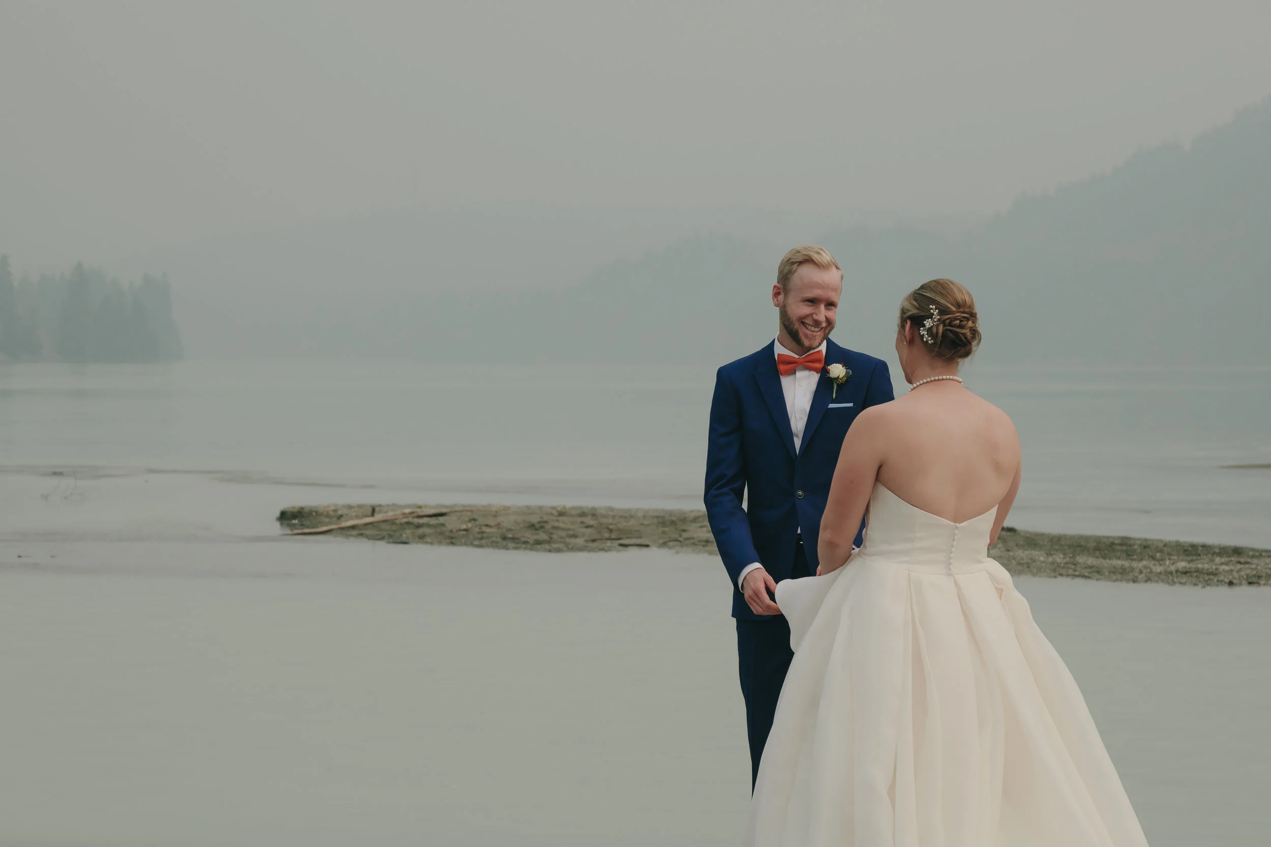 Wedding day first look