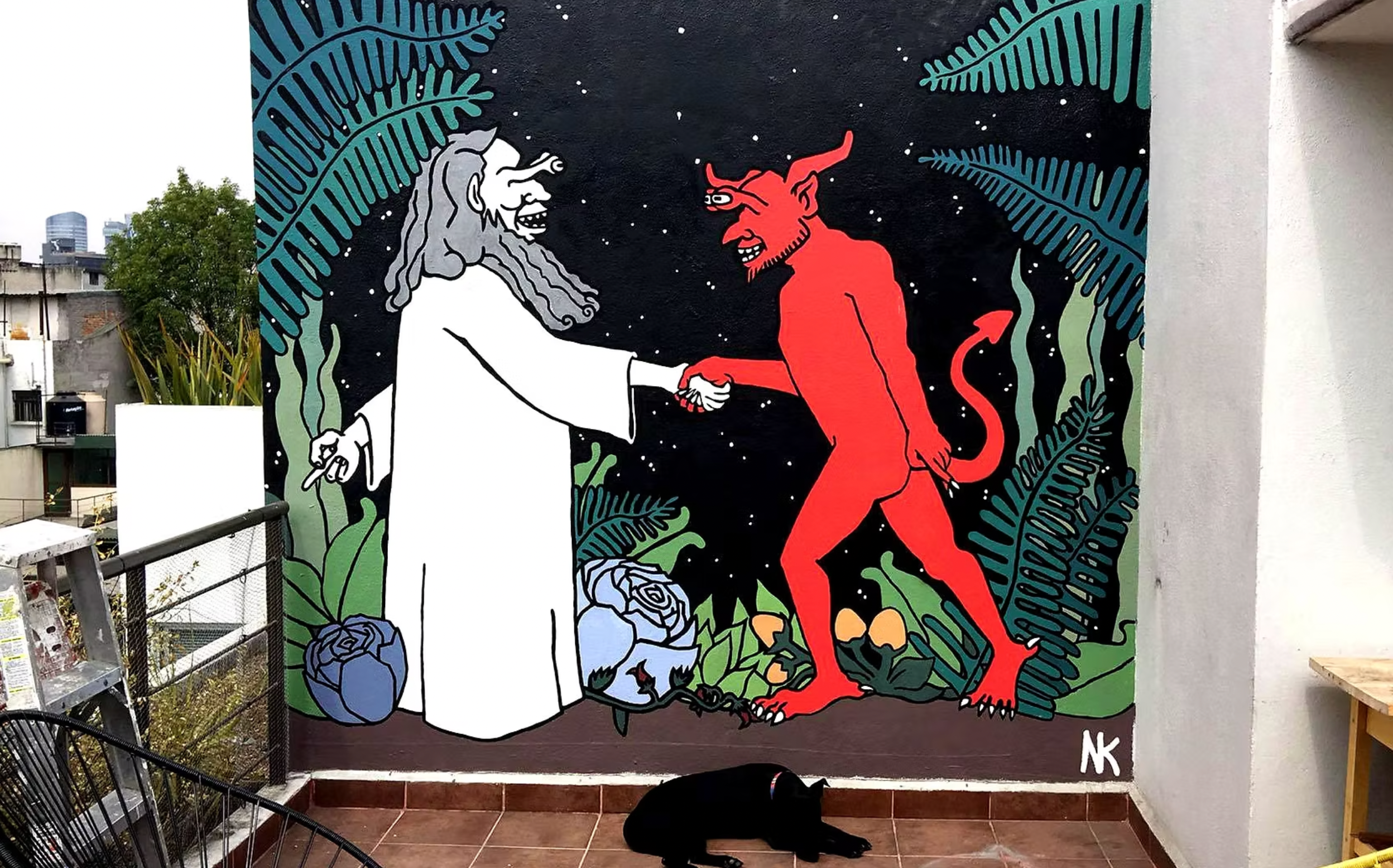 “Cosmic Handshake,” The New York Times, Mexico City Offices