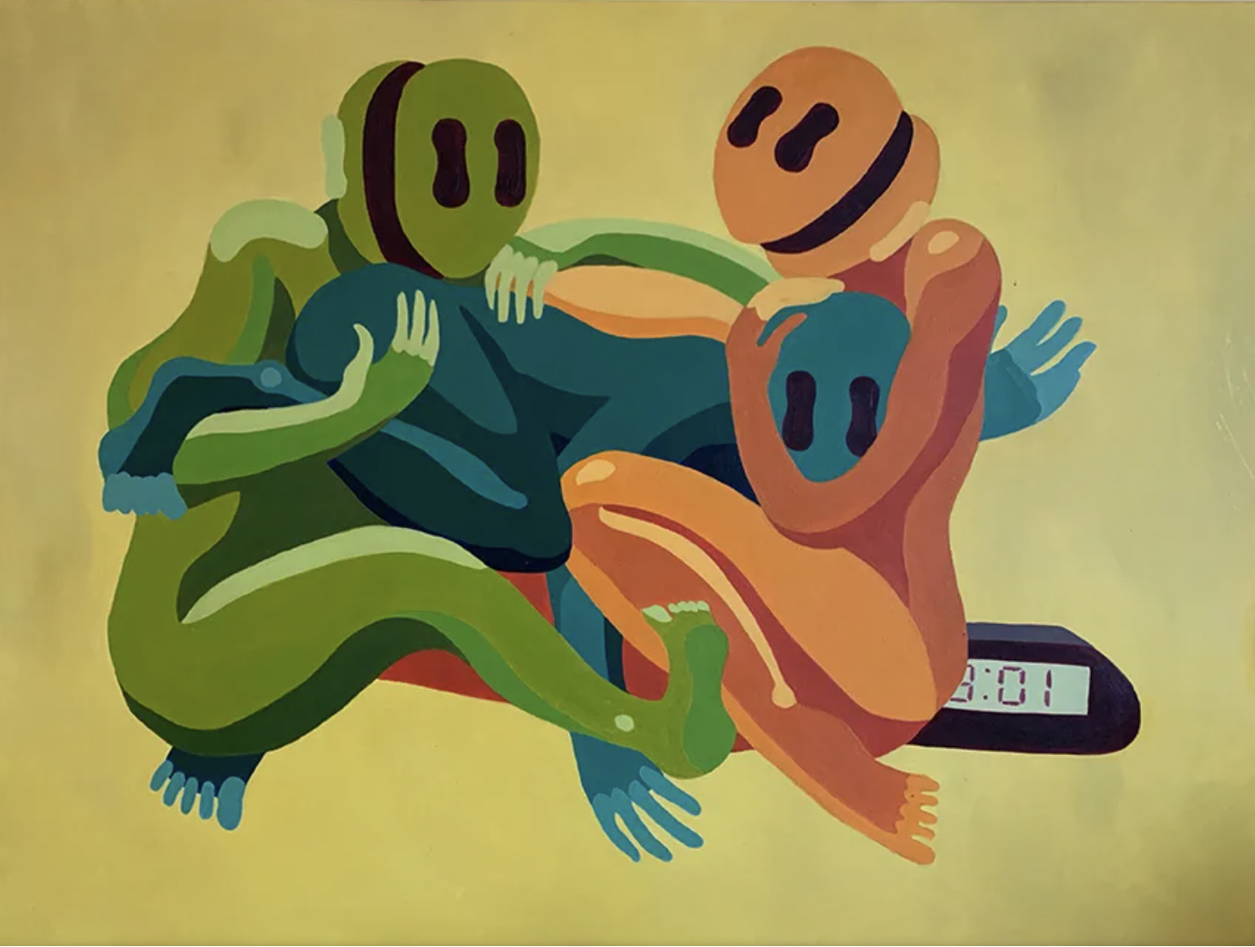 "Entangled 2 [Don’t Go]" (2021), Oil on Canvas.