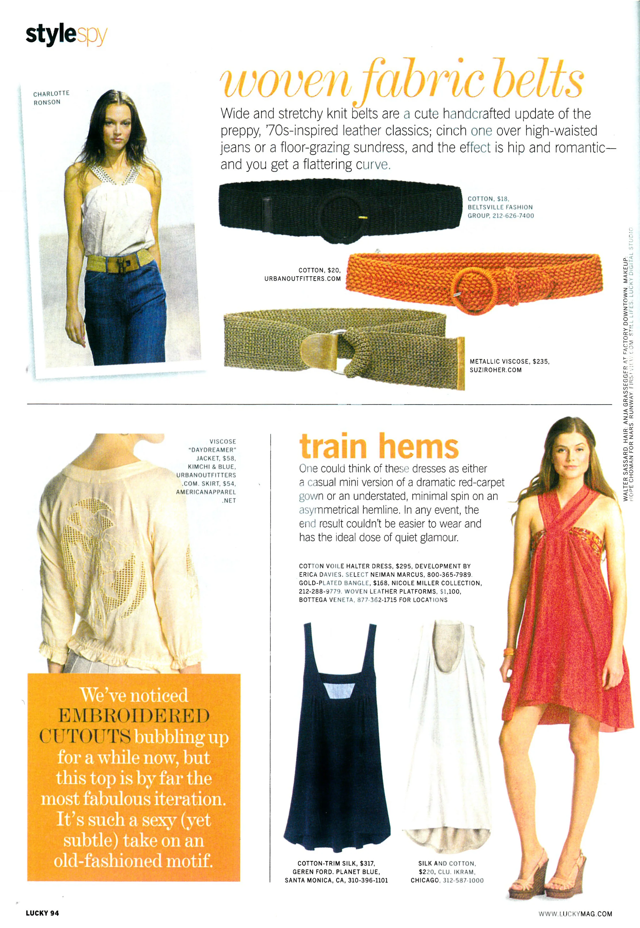Lucky Magazine Kimchi & Blue Cutwork Jacket