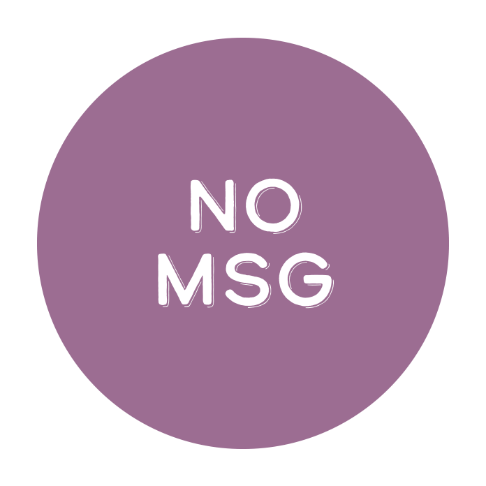 Never worry about us putting any preservatives, artificial flavors, or harmful chemicals in our products!