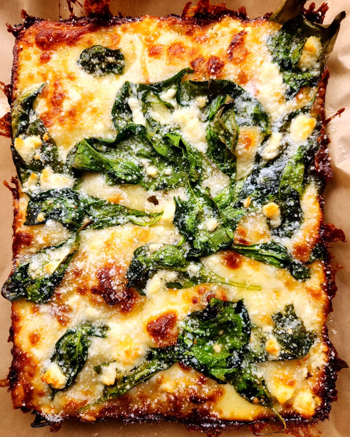 It's Wednesday.  Our Wednesday special is still going strong. $15.00 large pepperoni/cheese today. 

Milly bread special this week: @ghosthouse.farm spinach, feta and garlic cream sauce

Sorbet: lemon + black lime. 

New feature tomorrow.  See you so