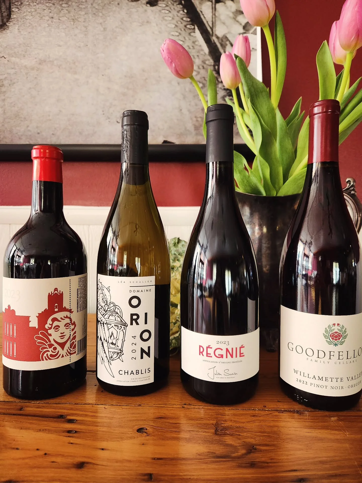 You can now add a bottle of vino to your online order.  We will have a handful of selections to choose from.  Most excellent choices for pizza and some just for sippin'. Our focus will be on small producers with thoughtful agricultural practices.  In