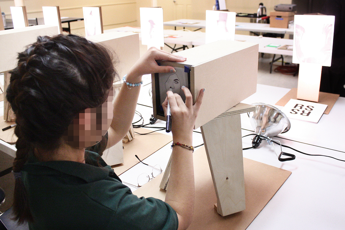 Portable camera obscuras waiting for their students.jpg