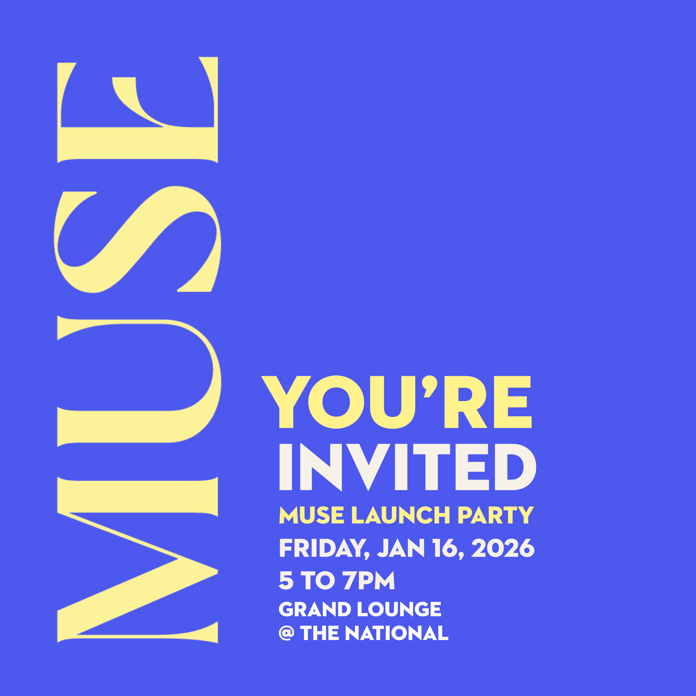 West-County Launch Party to Celebrate MUSE