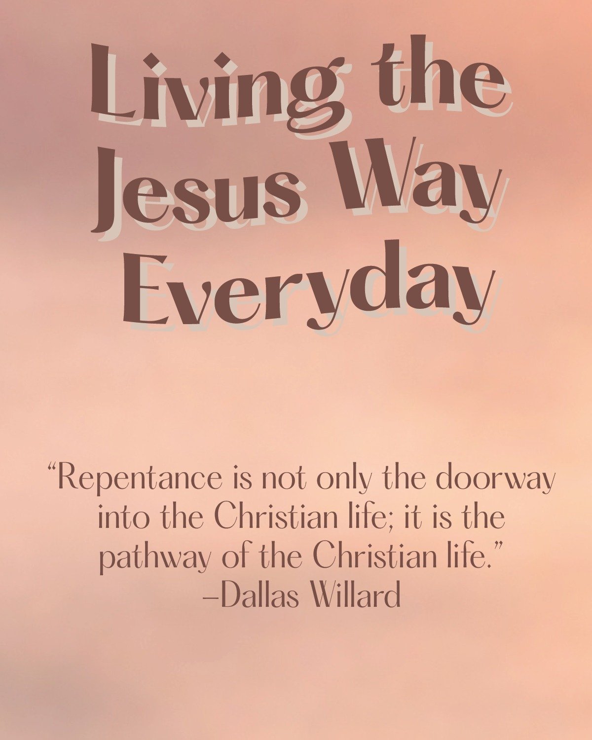 Living the Jesus Way takes small changes every day. Have you been enjoying the daily prayers? Let us know how you've seen God since we've started the series.