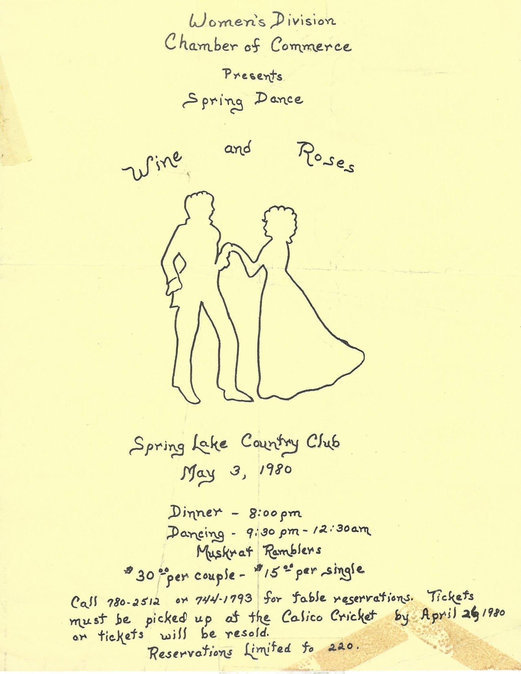 Wine & Roses Spring Dance, 1980 flier.jpg