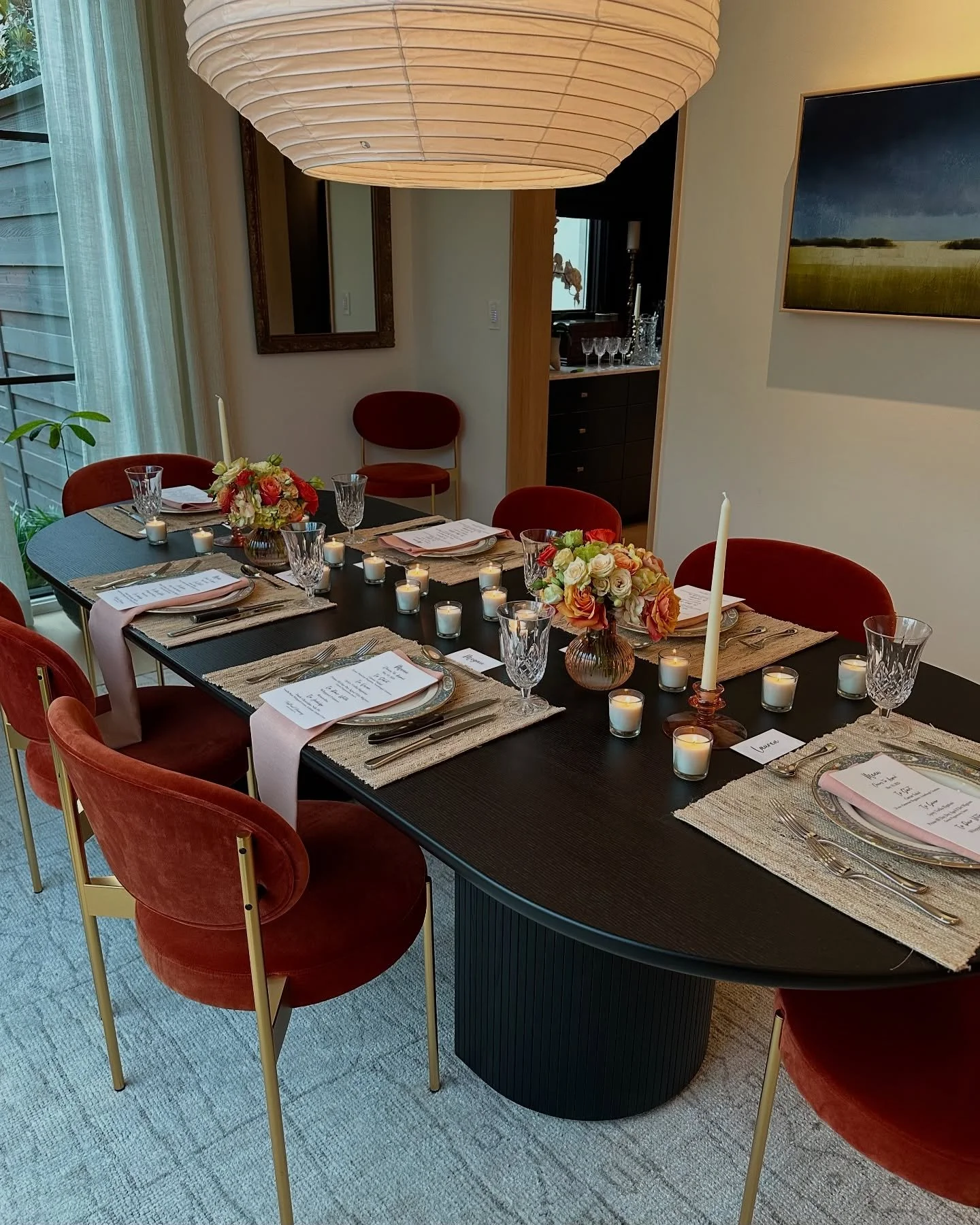 Ambience begins at the table 🍽️👩🏻&zwj;🍳

#craftandharmony #dallasprivatechef #tablestyling #tablescape