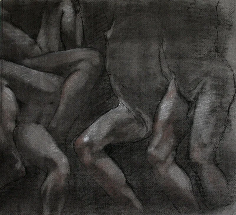 COMPRESSED CHARCOAL STUDY