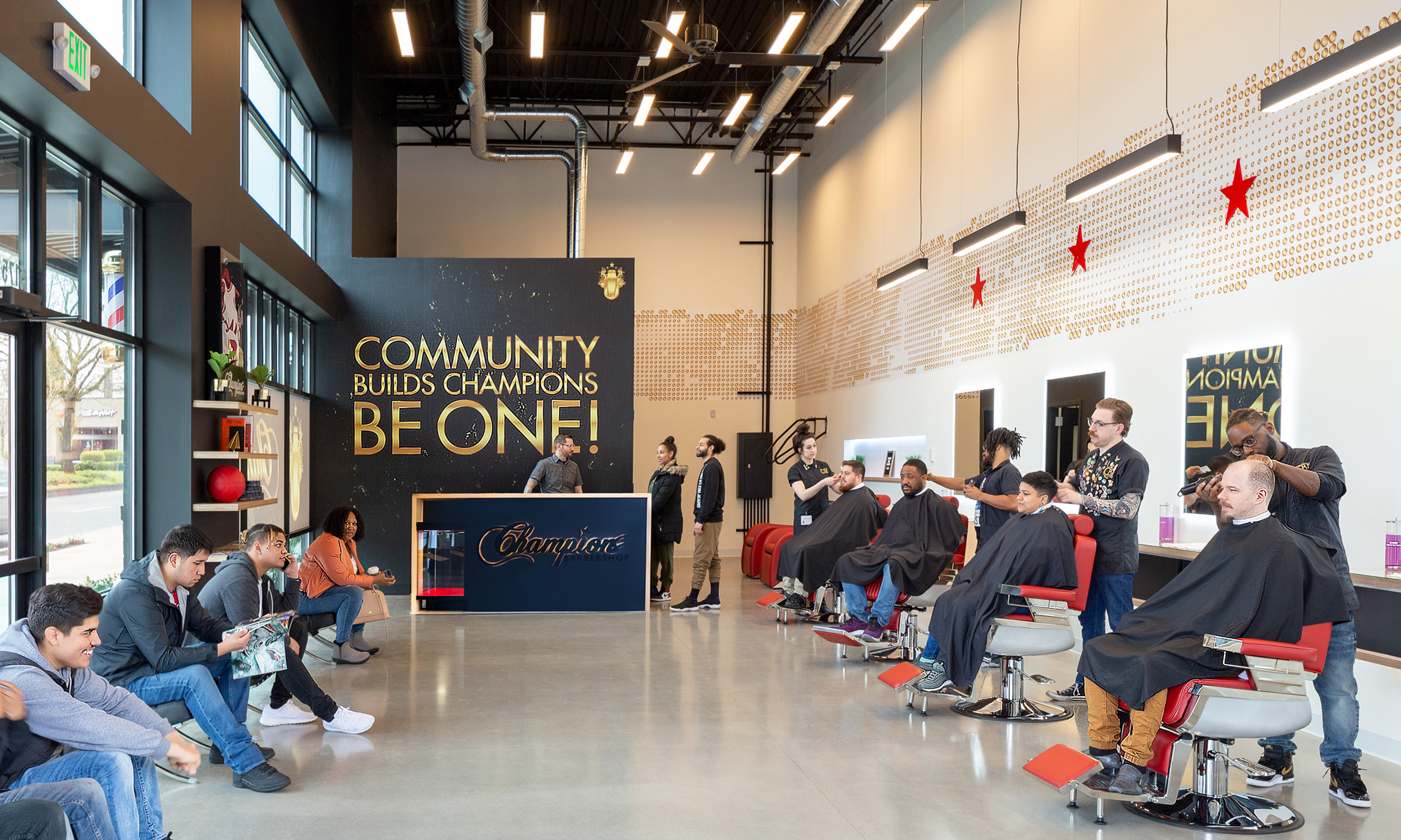 Champions Barbershop (Photography by Joshua Huff)
