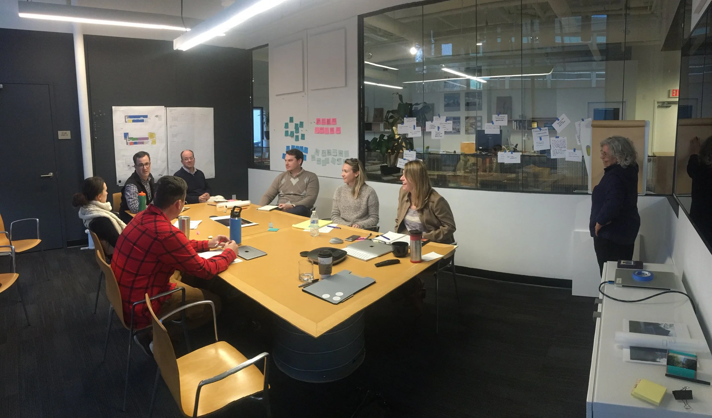 A CVG on-site working session with KITE Architects, February 2018