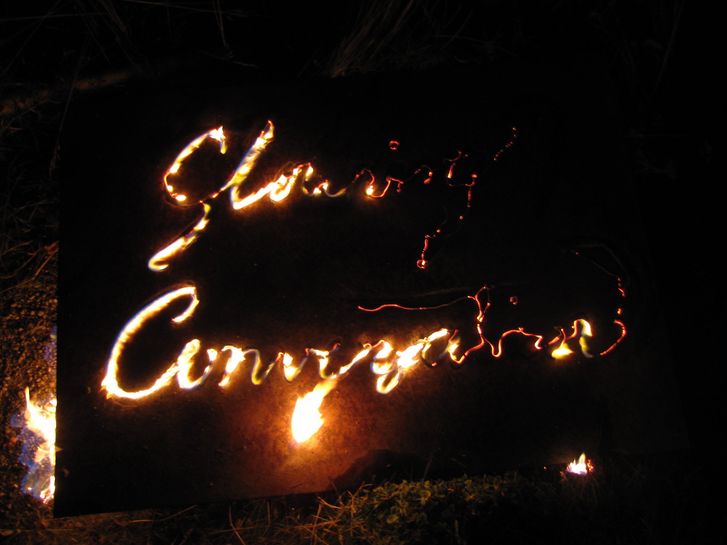 Glowing Conversation - Sanctuary of LIVE, fire drawing.JPG
