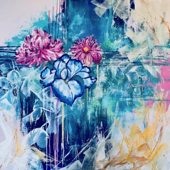 Chrysanthemum, Peony & Iris
