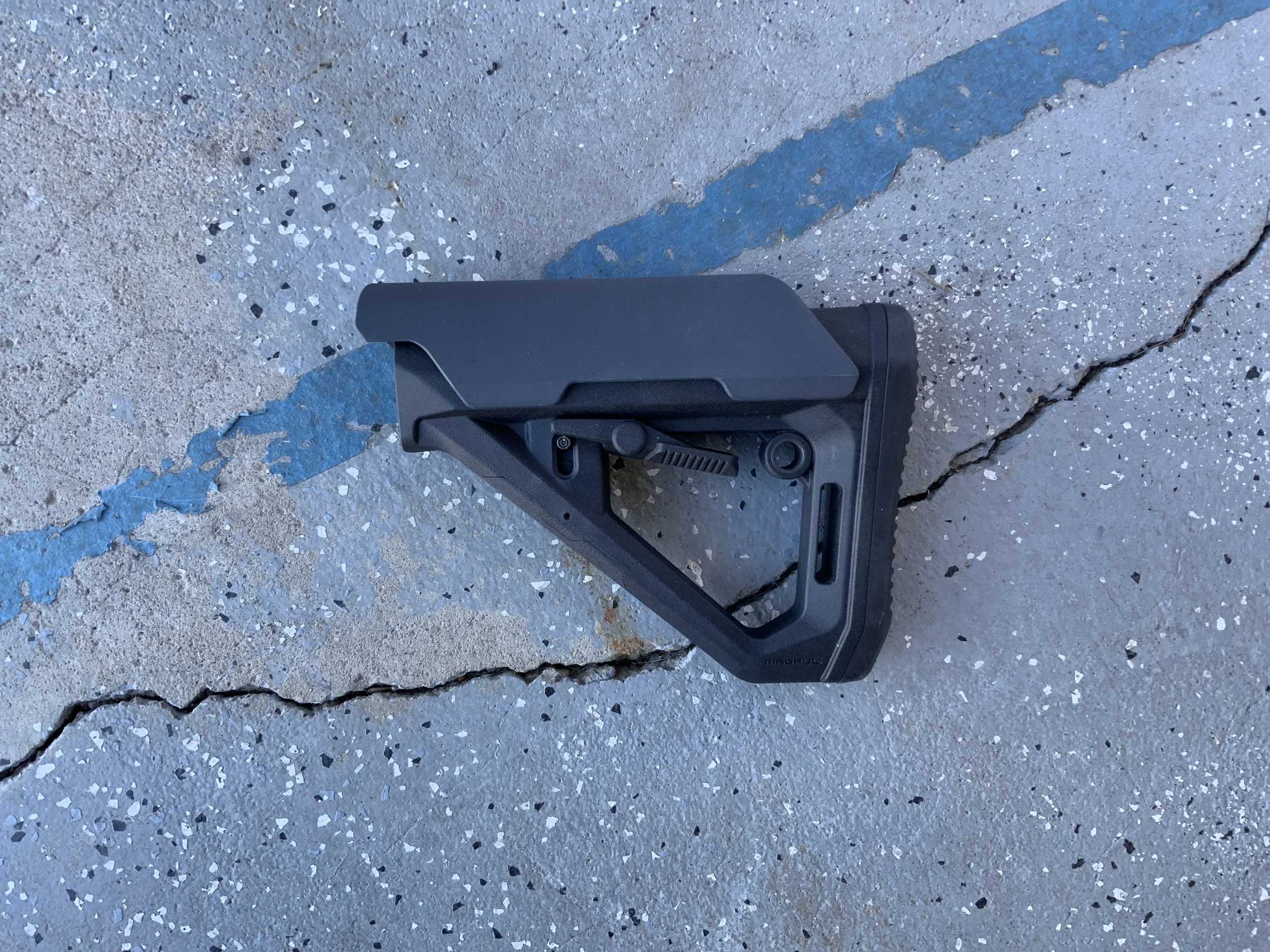 USED: magpul DT stock in black with gray riser