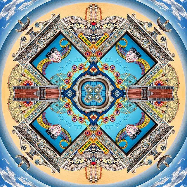 Quantum Variant Urban Mandala Coney Island by Jospeh Gerardi