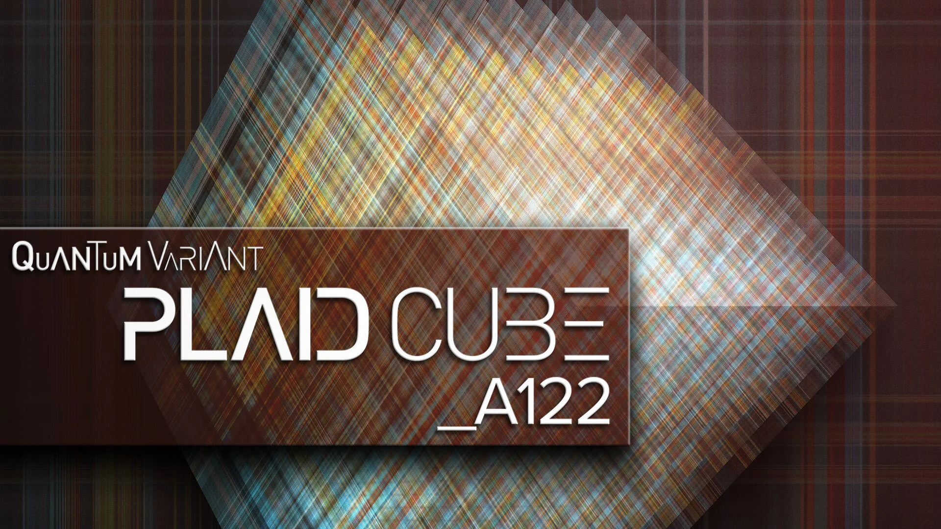 Plaid Cube A122 / Digital Art / by Joseph Gerardi / 2020
