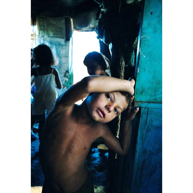 Child in MST encampment, Apiai, Brazil, 2006