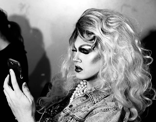 Behind the scenes. Tuesday night at #precinctdtla trivia night with the amazing @pickledragqueen