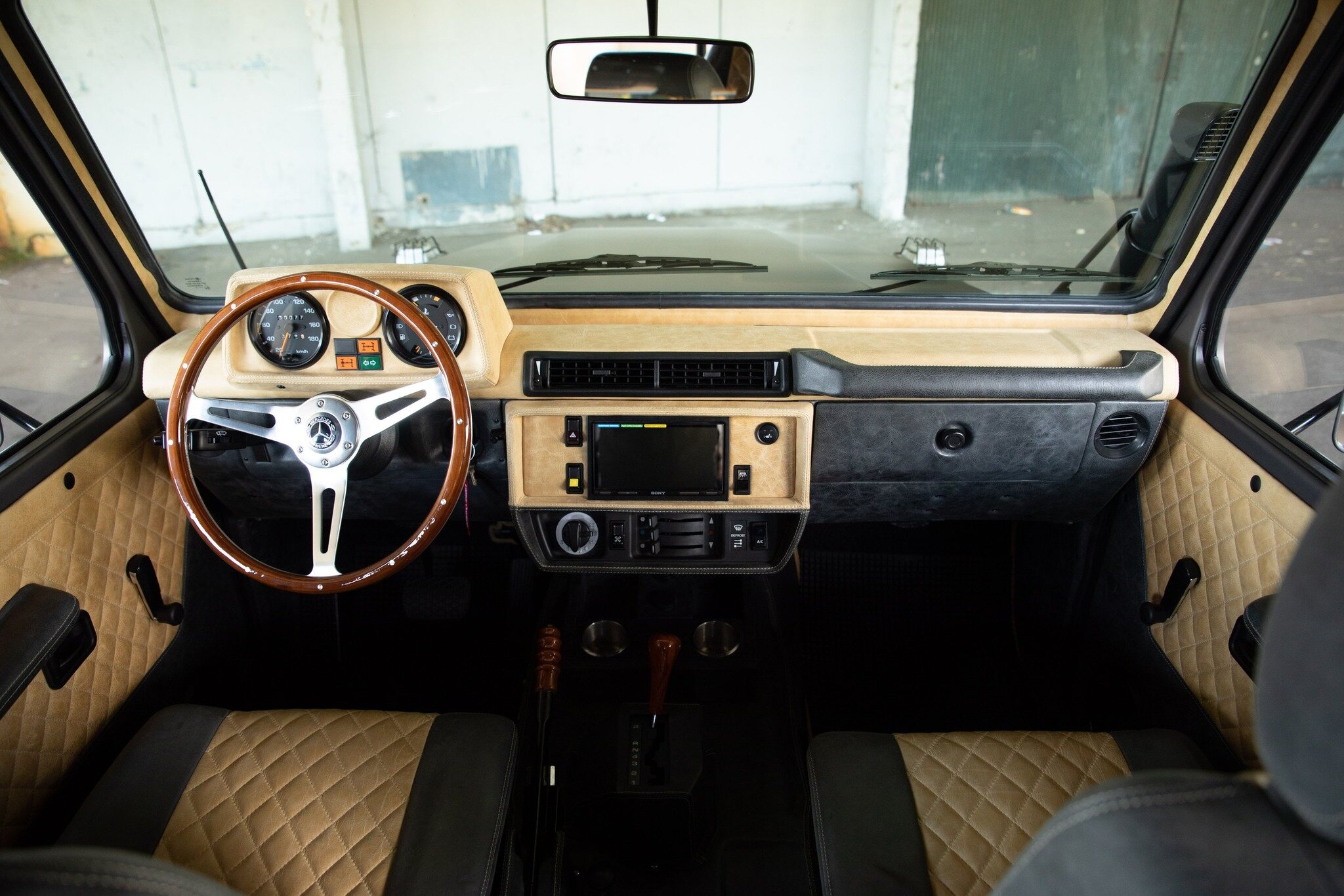 Take a closer look into our restored 1993 Mercedes-Benz GE230, completely custom upgrades and diamond stitched upholstery.

#mercedes #benz #mercedesbenz #diamondstitch #interior #upholstery #bespoke #woodgrain #wheel #ge230