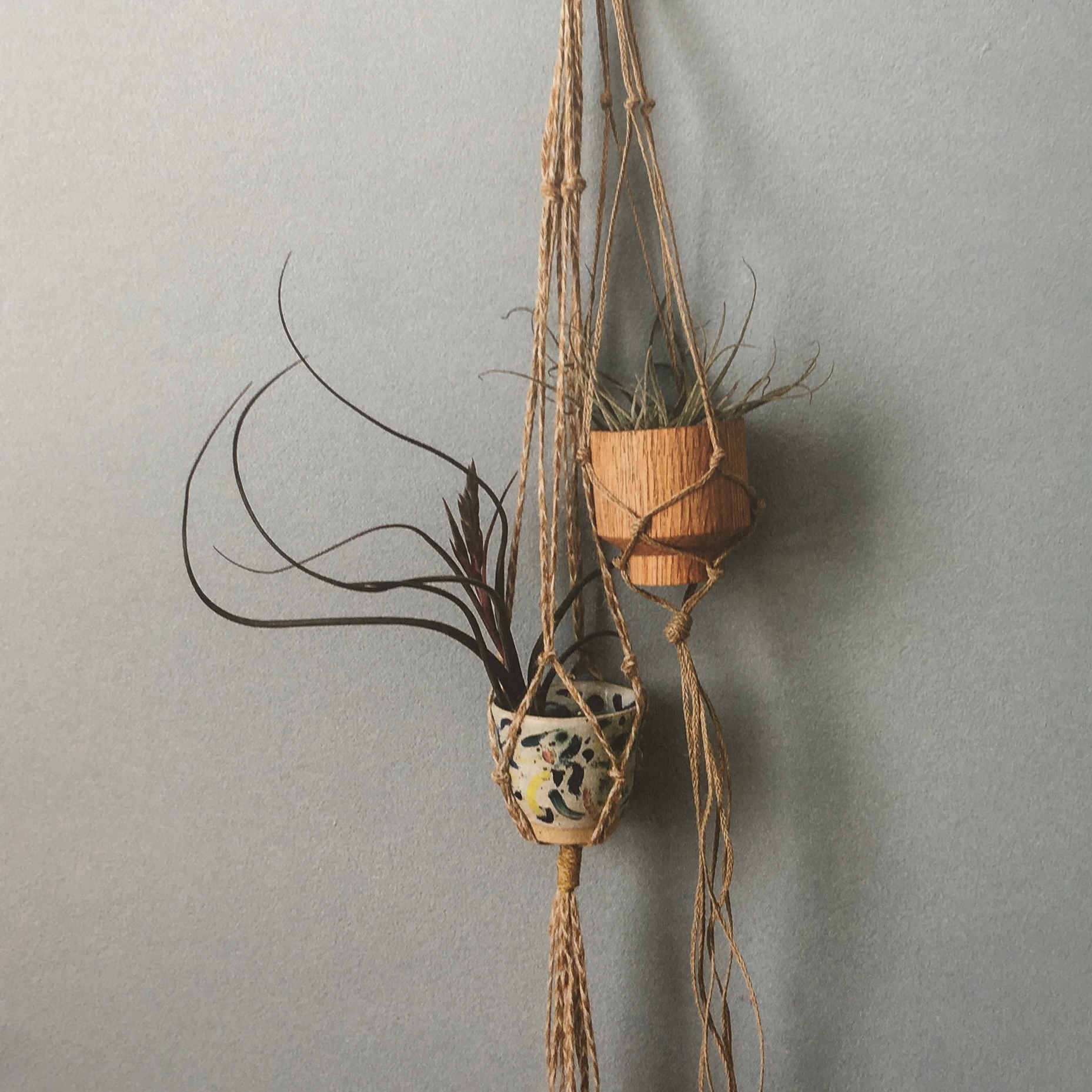 Try different textures of rope and twine