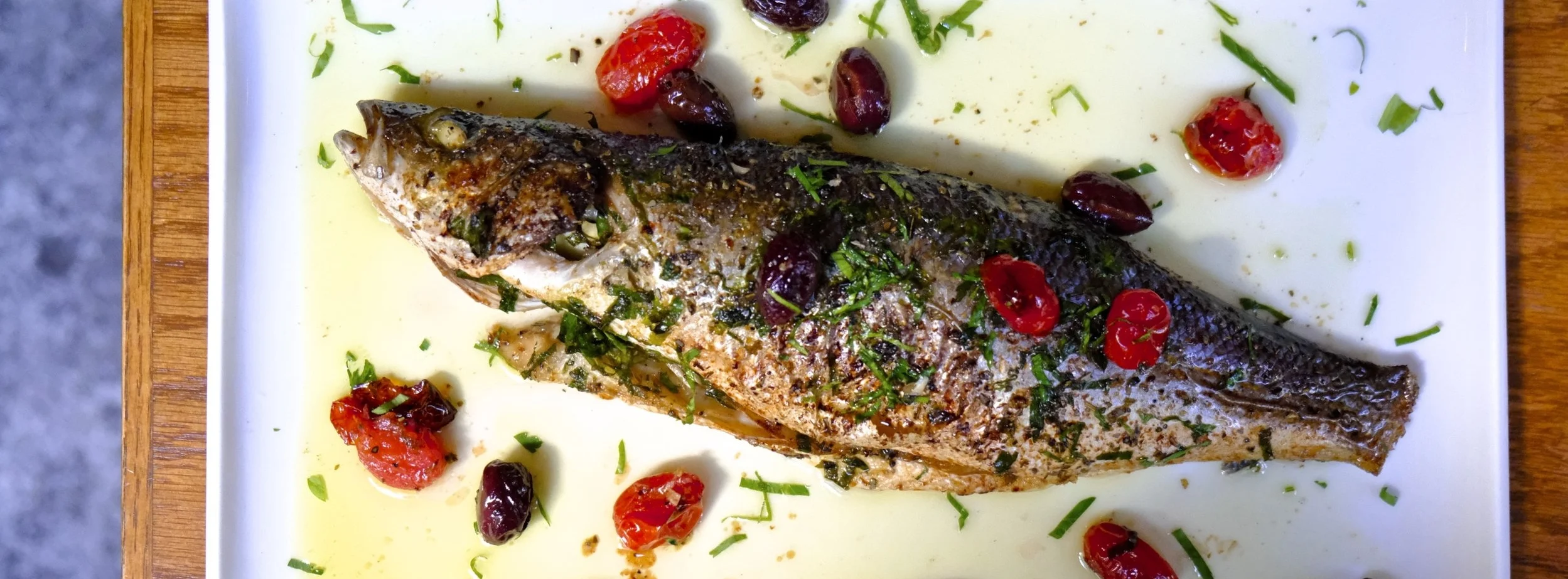 Whole Roasted Branzino