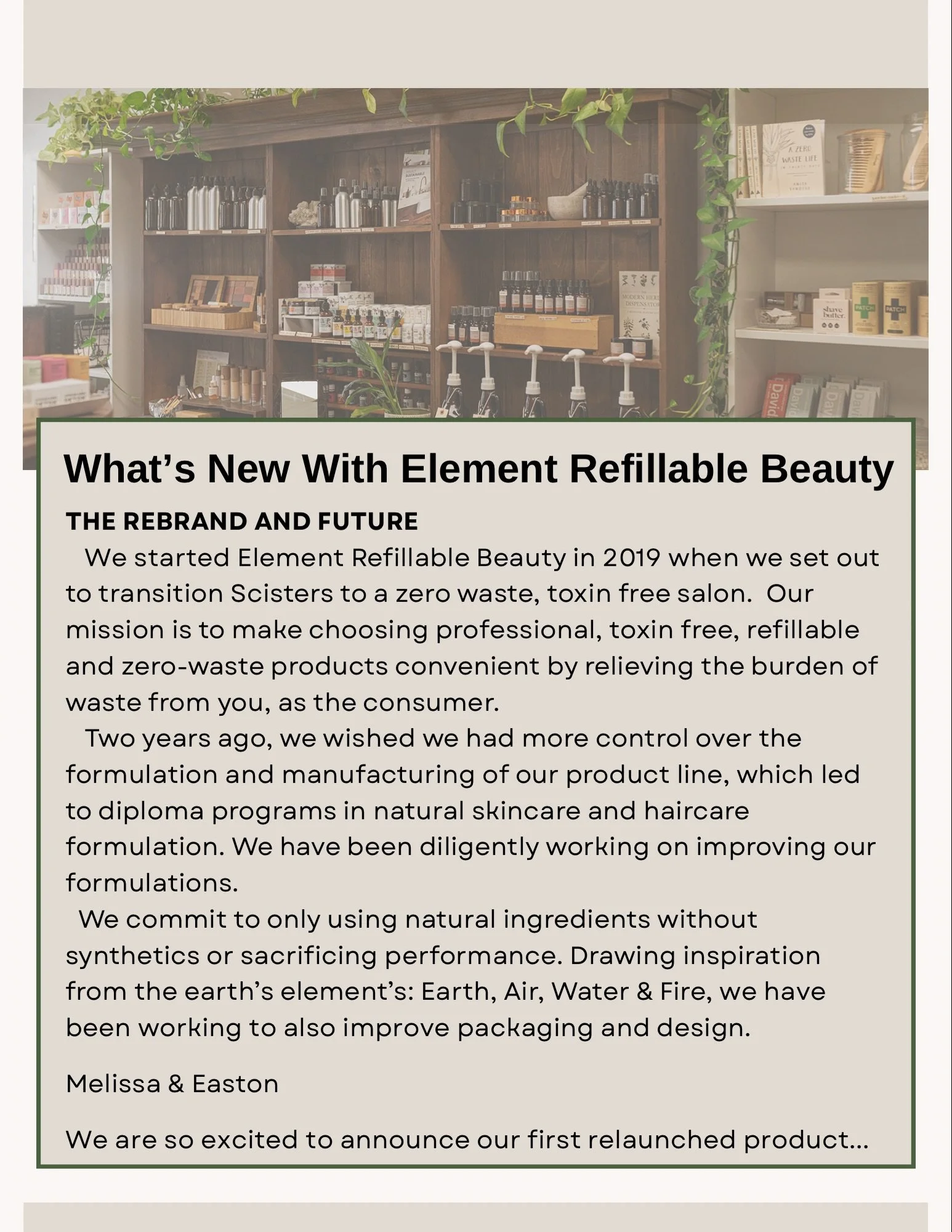 You&rsquo;re going to love our new Bewitched Blend of Oils, and all of our incoming upgraded Element Products. 

Come shop our Apothecary 7 days a week😊

#sandiego #lamesa #sandiegosalon #lamesasalon #zerowaste