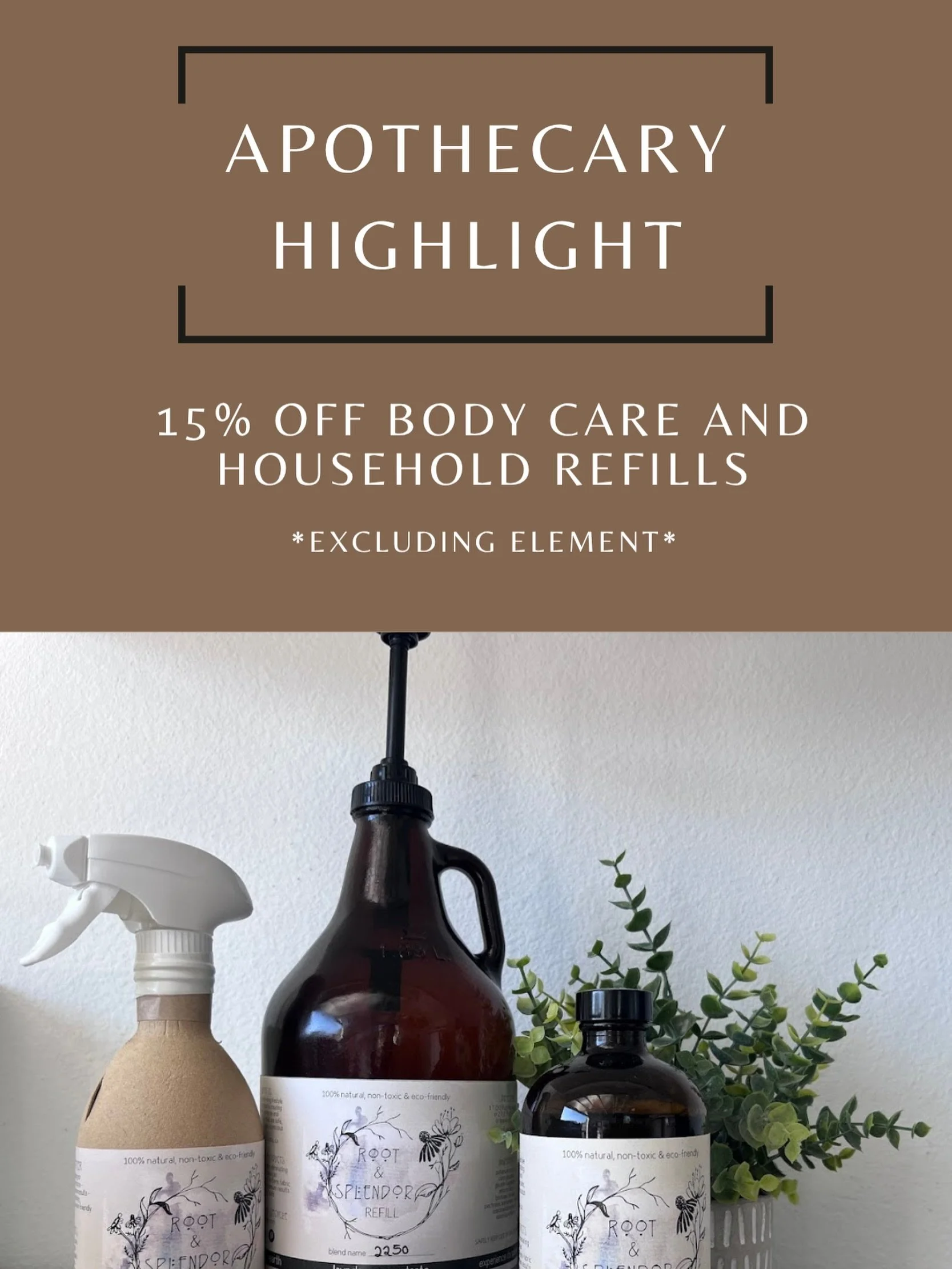 For the month of October all refills (excluding element) will be 15% off! Come stock up on soaps, lotions, and laundry/ cleaning products🧼

#sandiego #lamesa #sandiegosalon #lamesasmallbusiness #refillery