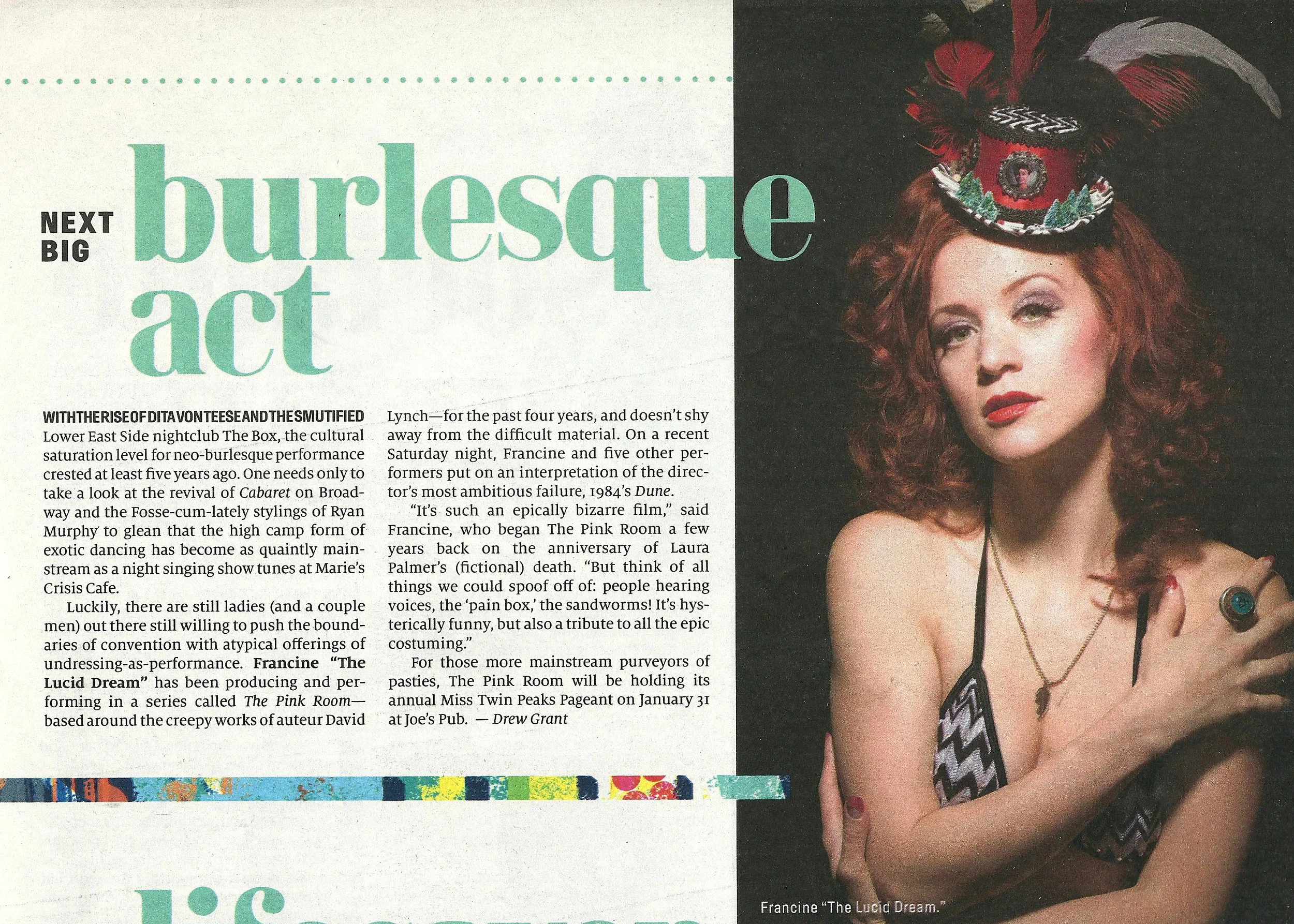 - The "Next Big Burlesque Act" - New York Observer