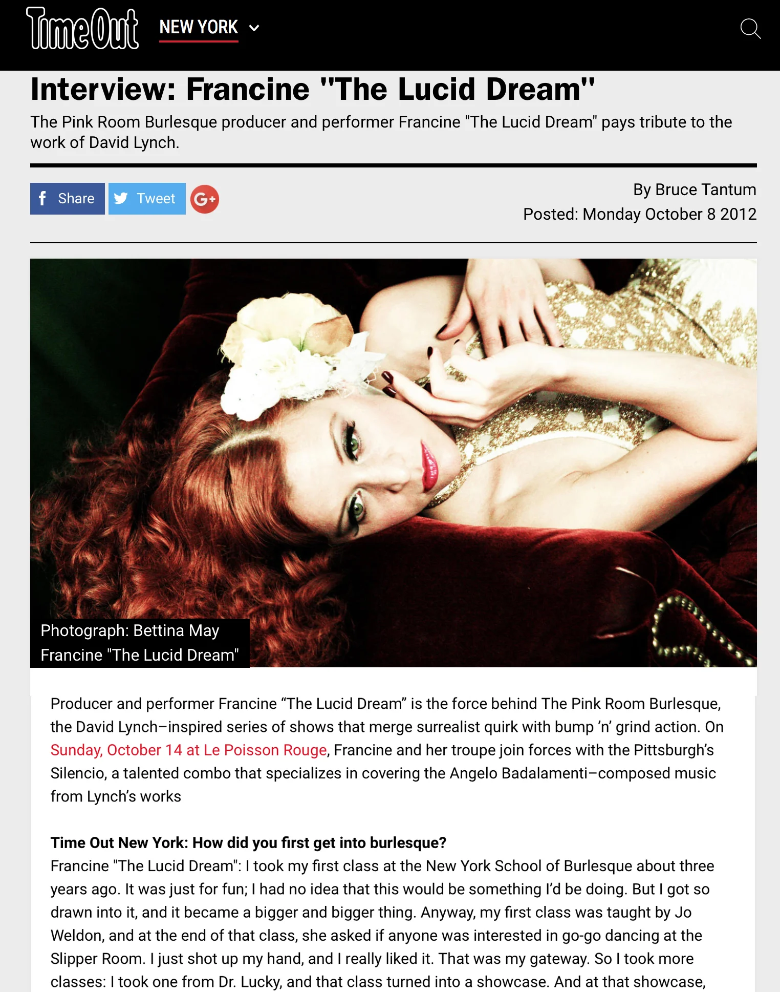 "Surrealist quirk with bump 'n' grind action." - Time Out New York