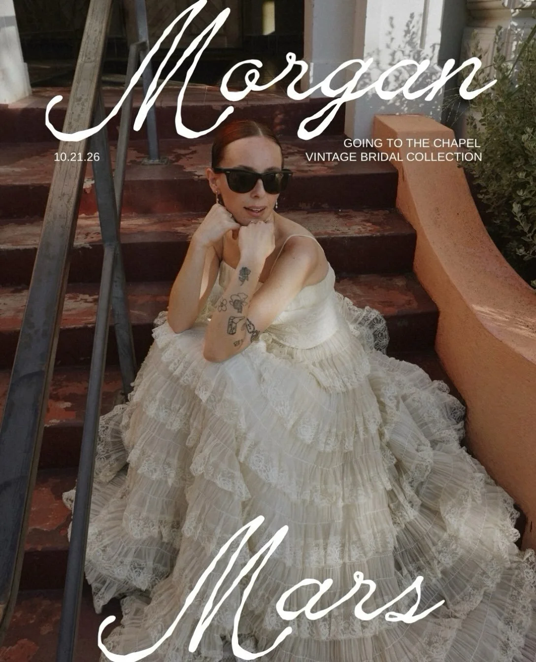 Your bridal destination has arrived. Going to the Chapel by Morgan Mars Vintage. Available now 🤍