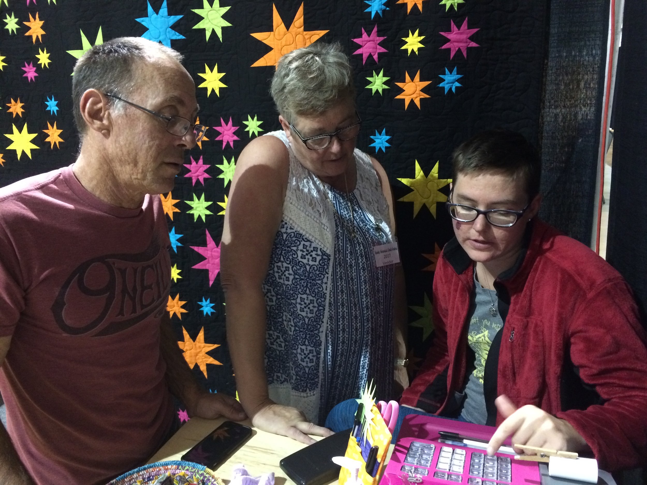 Kira giving us a tutorial on our new pink register! Check out our new Count the Stars pattern by Brad Dobbs!