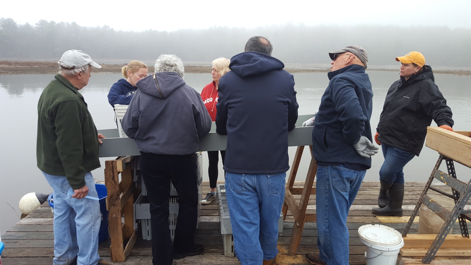 Sorting crabs in Georgetown, Maine - Photo by Jonathan Taggart