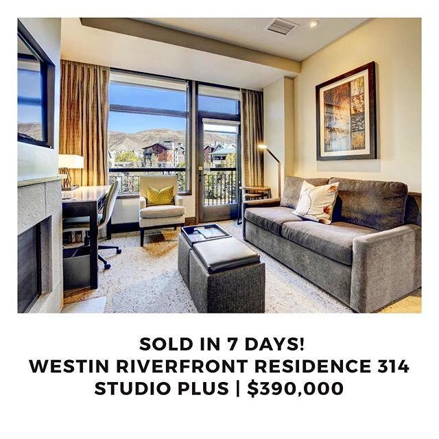 Fast and seamless closing at the Westin Riverfront! This studio plus is the perfect investment property with just the right mix of business and pleasure for my client. .
.
.
#westin #luxurylifestyle #luxuryrealestate #livinvail #slifersmithandframpto