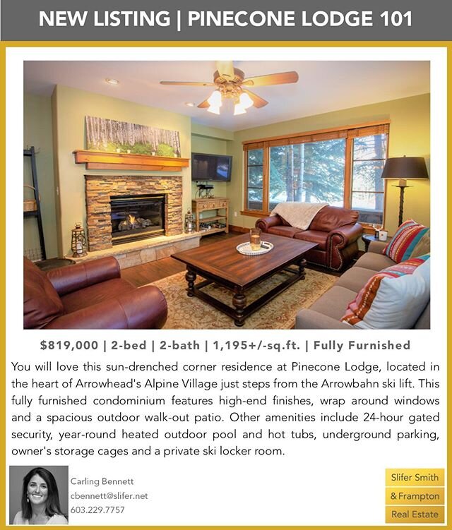 New listing alert 🚨🚨 - This turn-key condo in the heart of Arrowhead is super private and comes fully furnished! Would make the perfect rental property, weekend retreat or even a mix of both! .
.
.
.
#livinvail #weekendretreat #arrowhead #beavercre