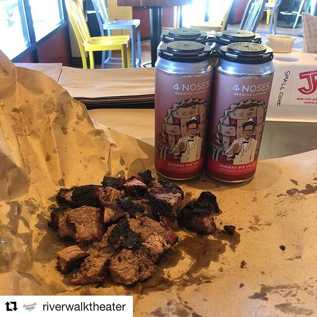 Quick local business shoutout! Dane and I scooped up a pound of smoked brisket, baked beans, and a mixed 6-pack from @riverwalktheater and on Sunday and it was killer! Finish it off w a $2 soft served on Sunday and call it a night! 🍦🍻 .
.
.
.
#supp