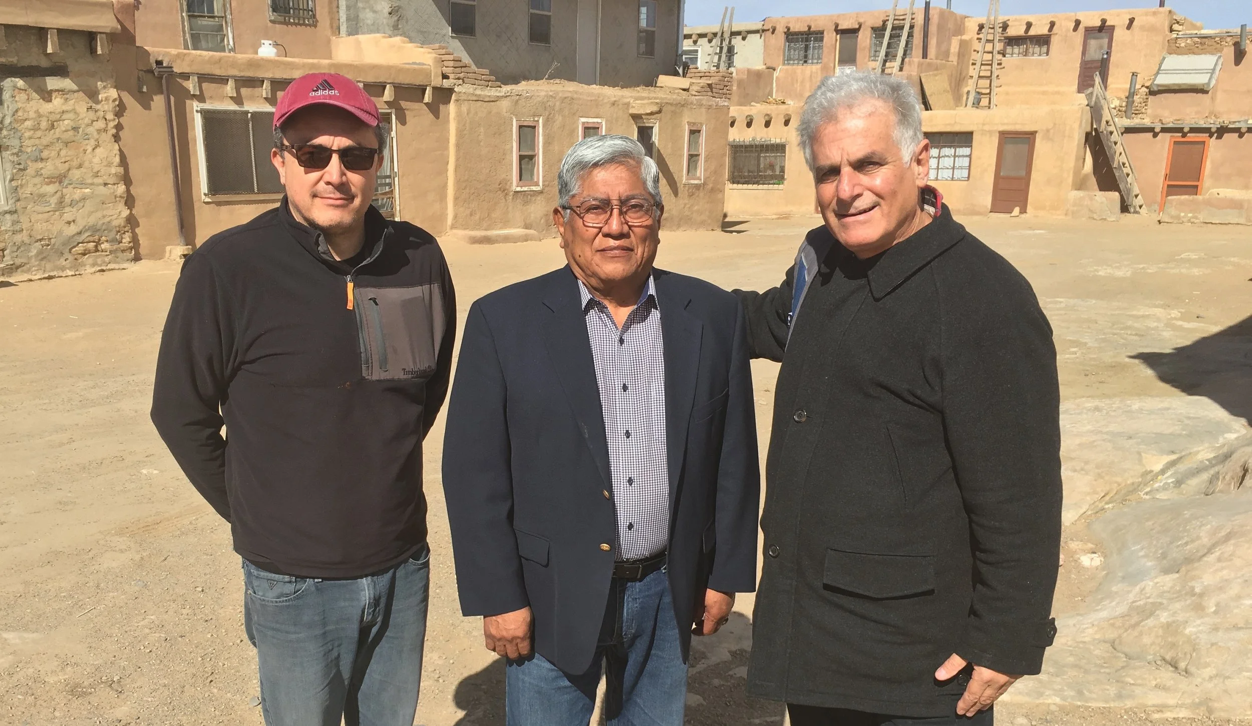 CHR Ulloa & Artenstein with Gov Vallo, Acoma ©2017 Cinewest