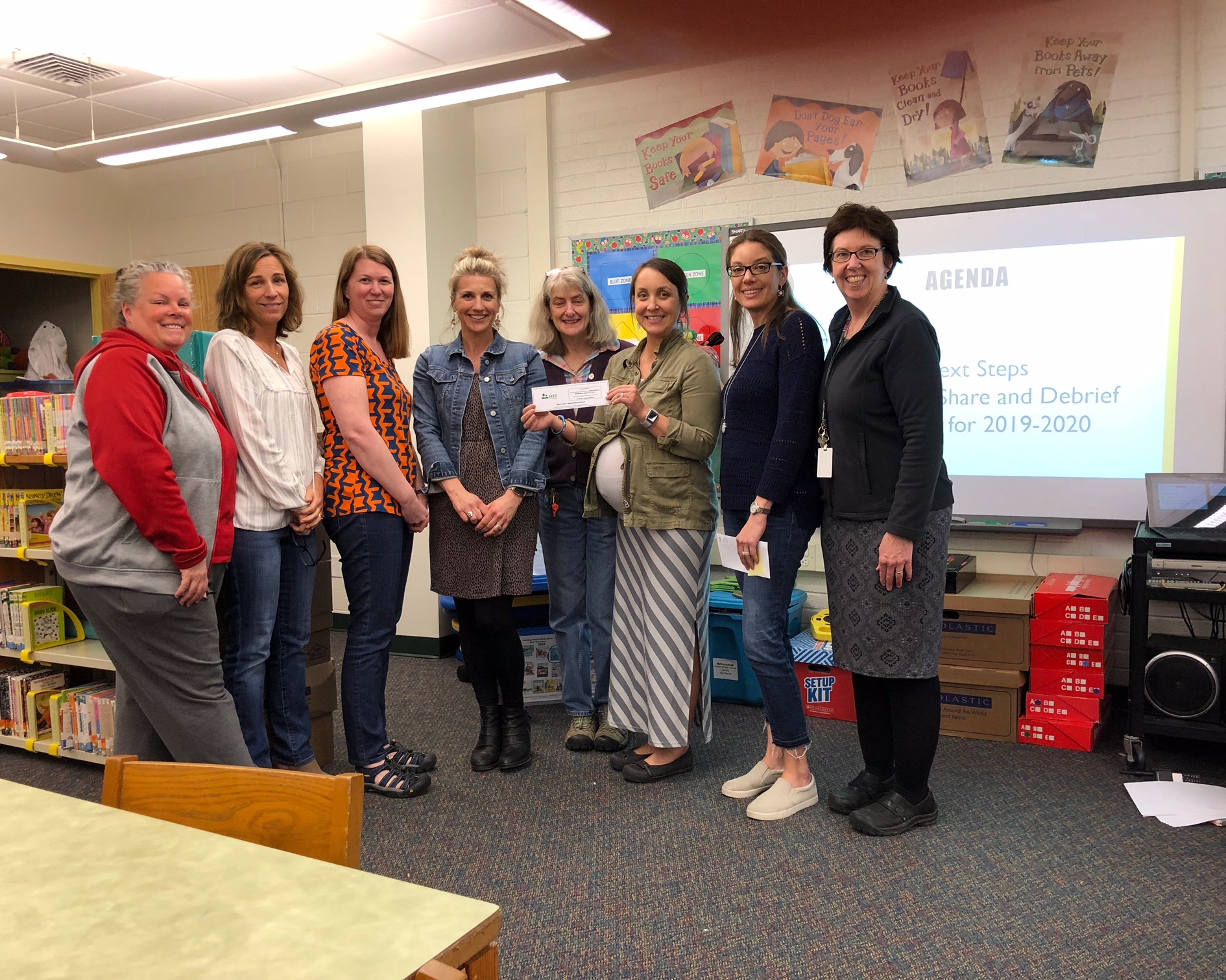 Horne Street School Teachers receive SEED grant award for sensory pathways installation.