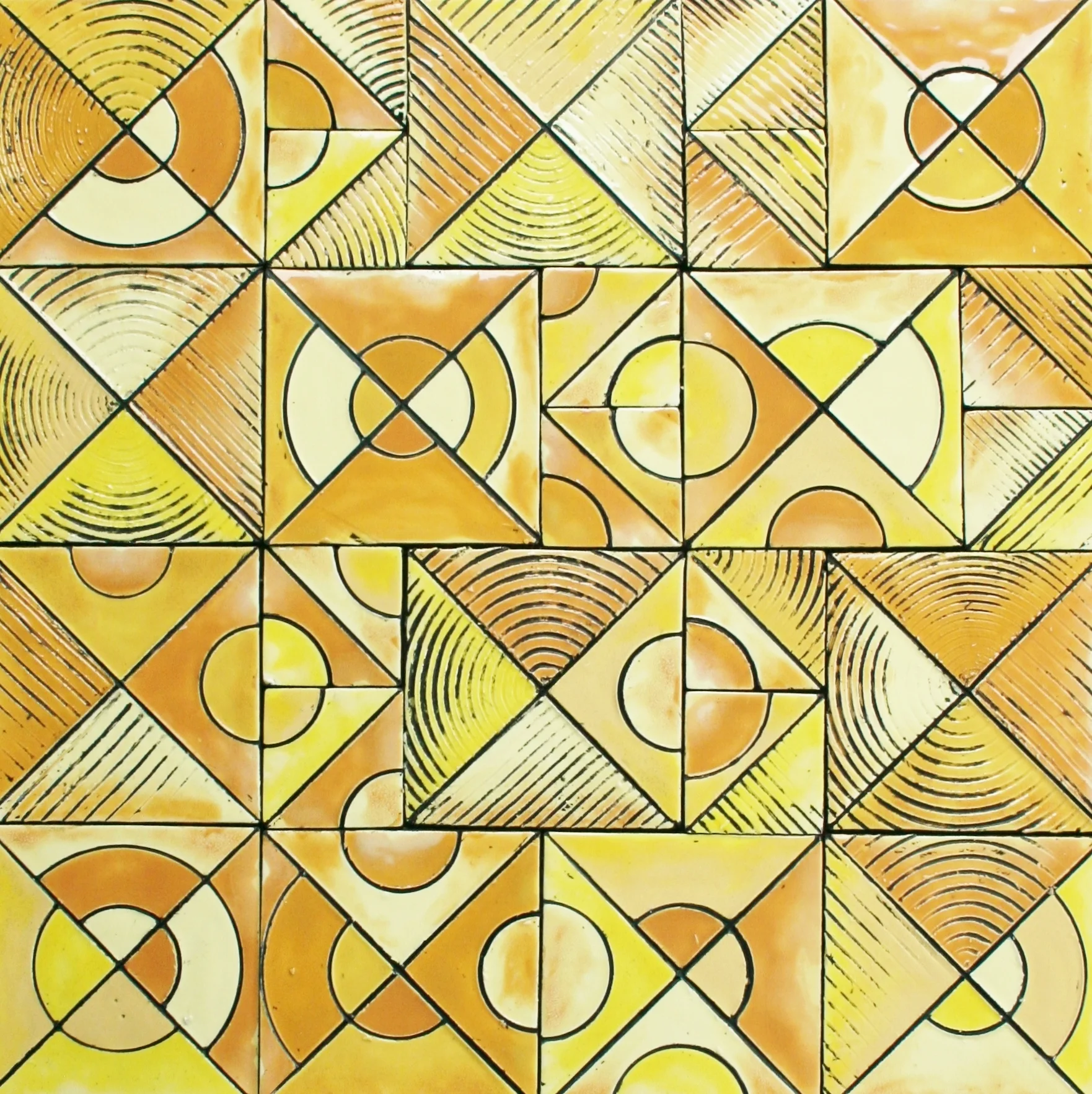 color study yellow- 18" x 18" 2002